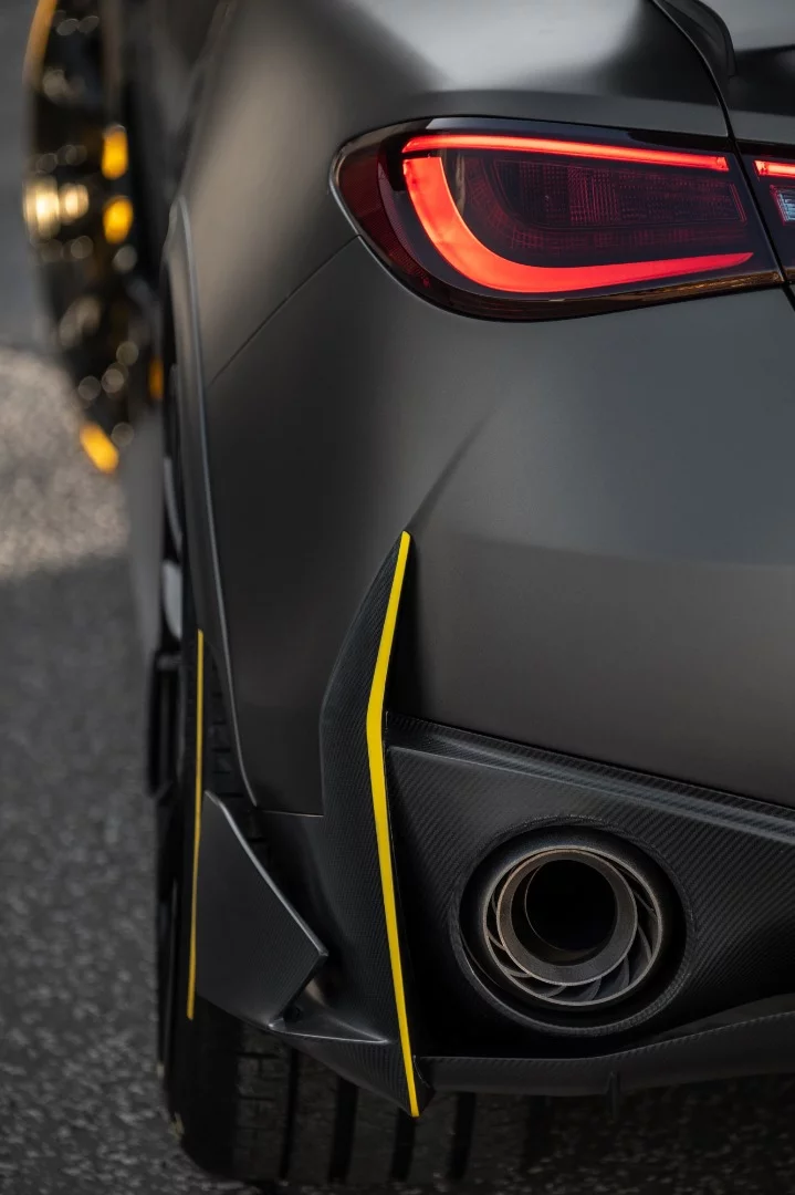The Project Black S has a twin-tip exhaust