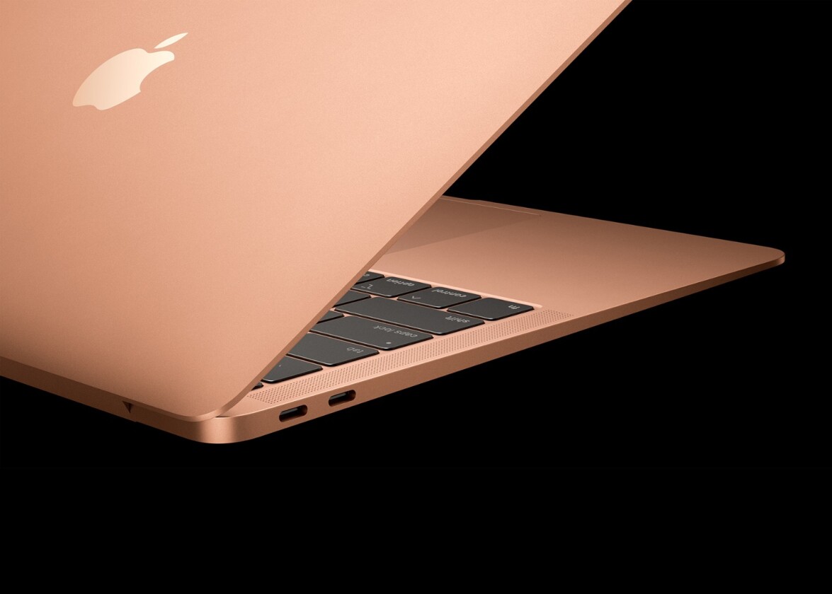 The updated MacBook Air also gets an upgraded keyboard and trackpad