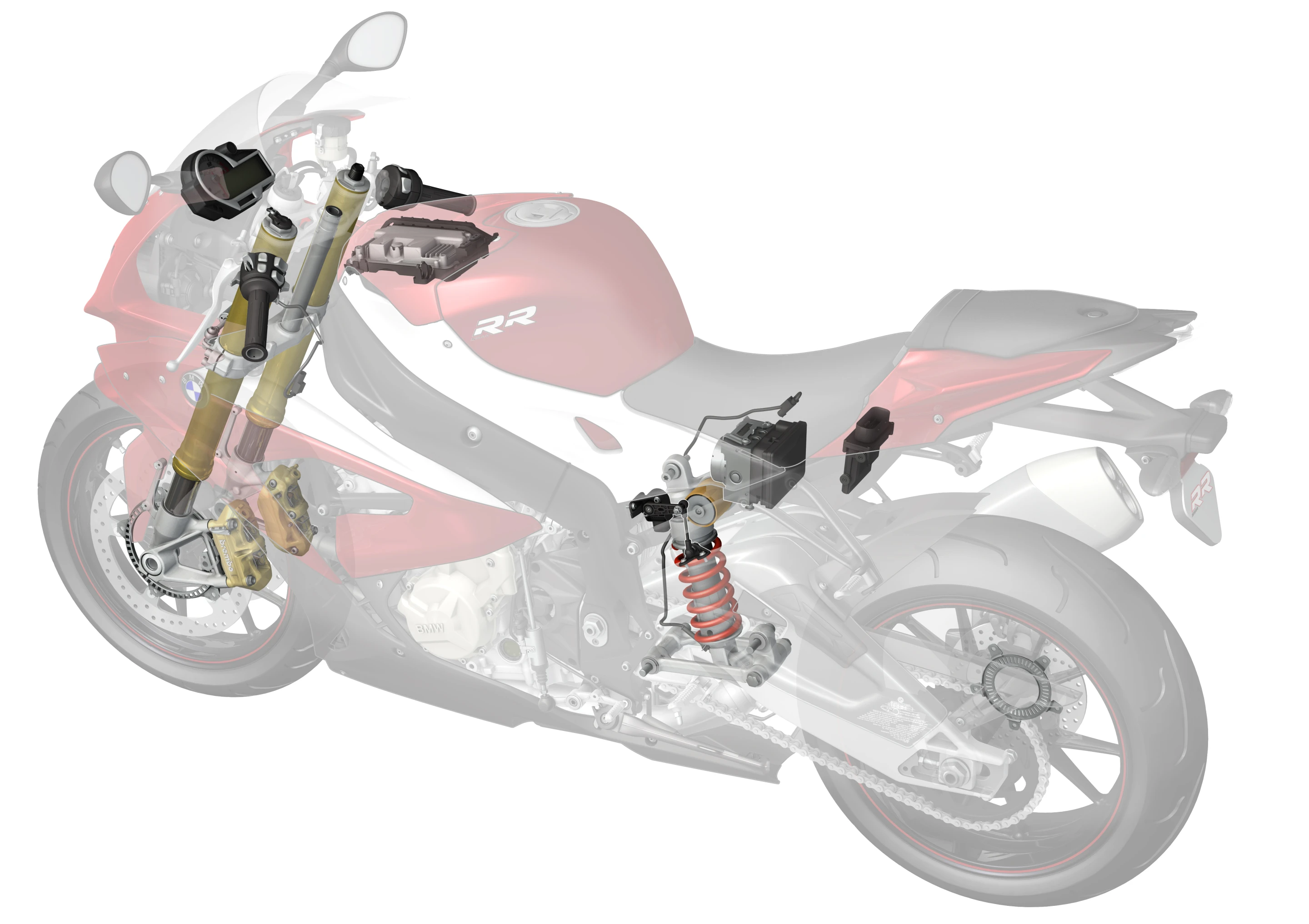 2015 BMW S1000RR: electronically adjustable suspension