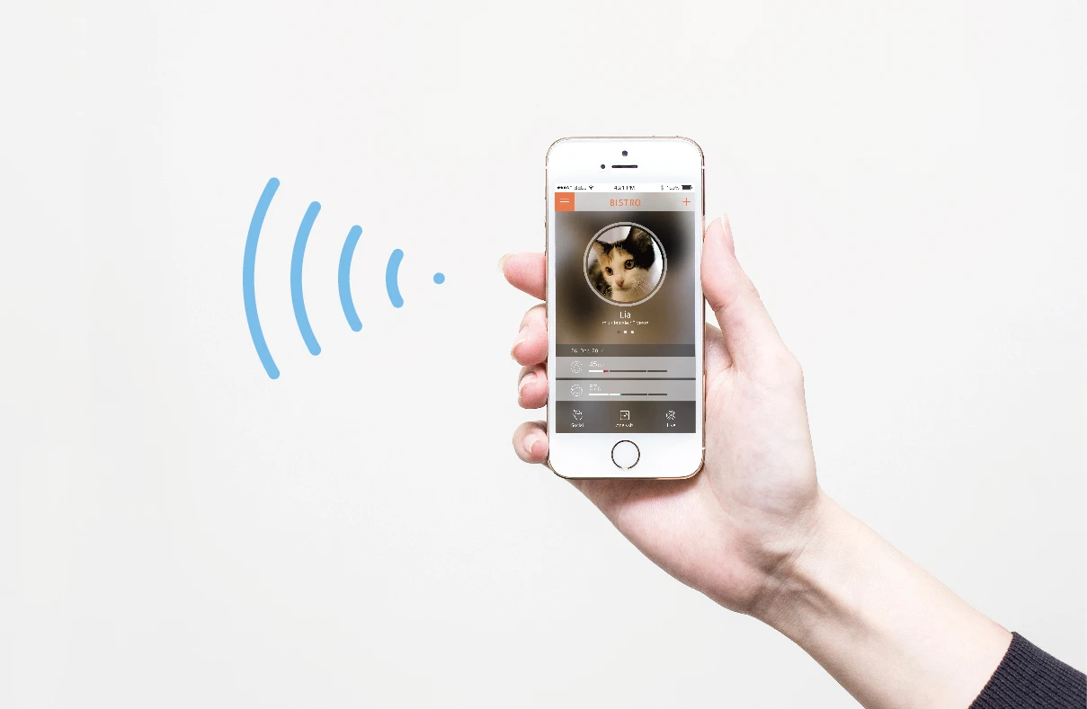 Bistro can be monitored from a smartphone