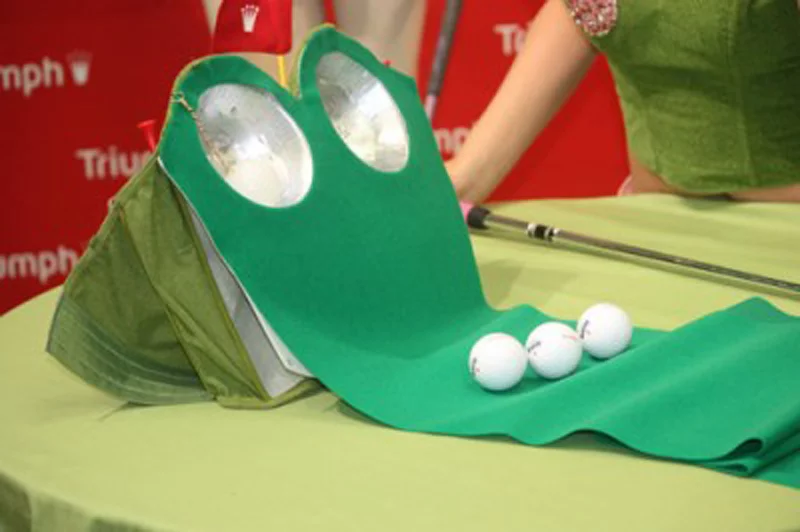 The bra offers a couple of slightly non-regulation sized holes to aim for