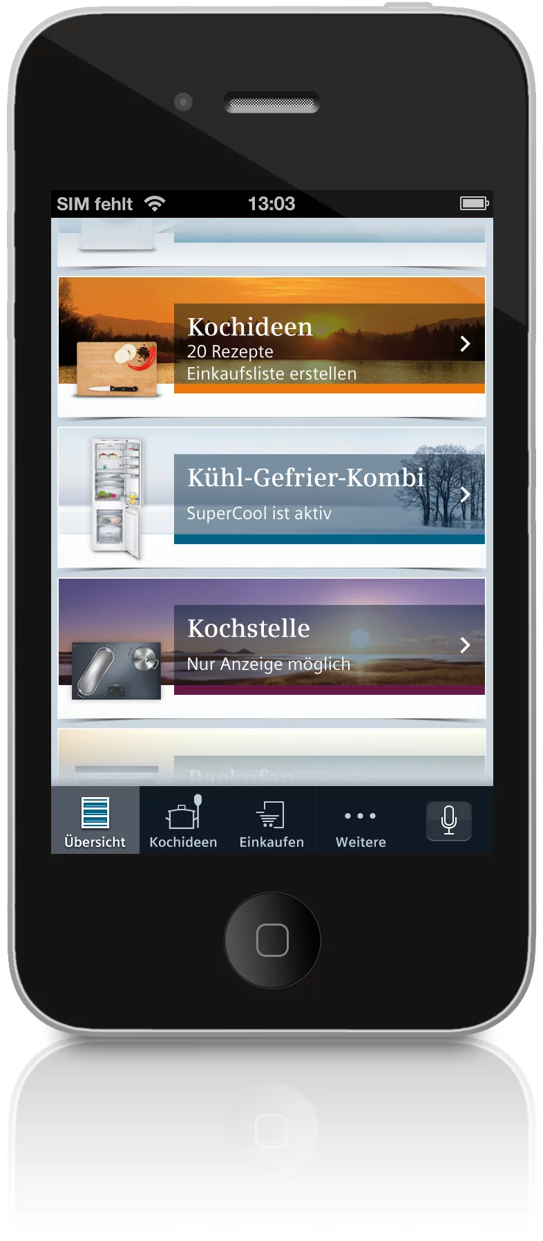 An app would allow users to control their appliances while away from the home