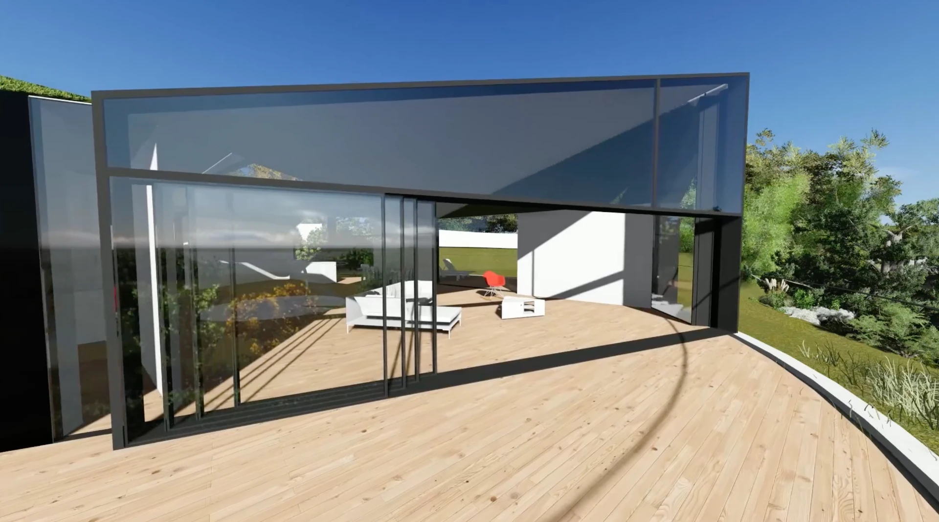 The revolving upper level of the Devon House