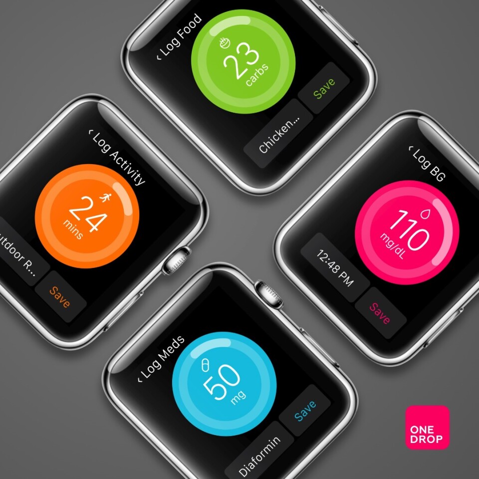 The One Drop app is available on iOS and Android devices, including phones, tablets and watches
