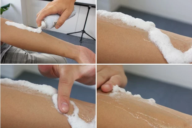 Some Japanese city-dwellers are cooling down with the use of spray-on foam and gel this summer (Photo: Japan Trends)
