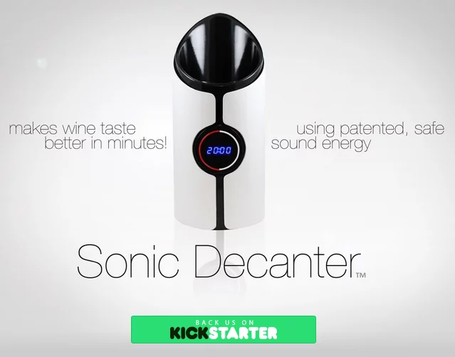 The Sonic Decanter's successful Kickstarter campaign
