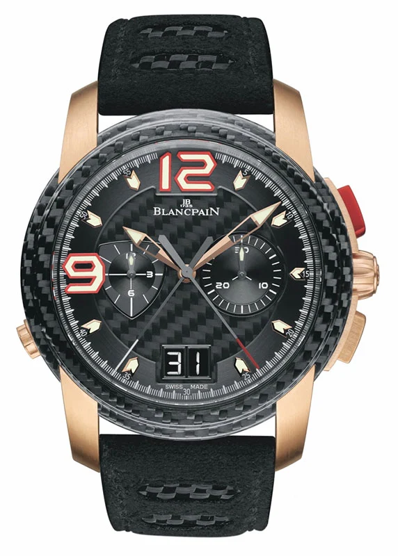 Blancpain L-evolution Chronographe Flyback à Rattrapan - 43 mm diameter carbon fiber and rose gold or white gold