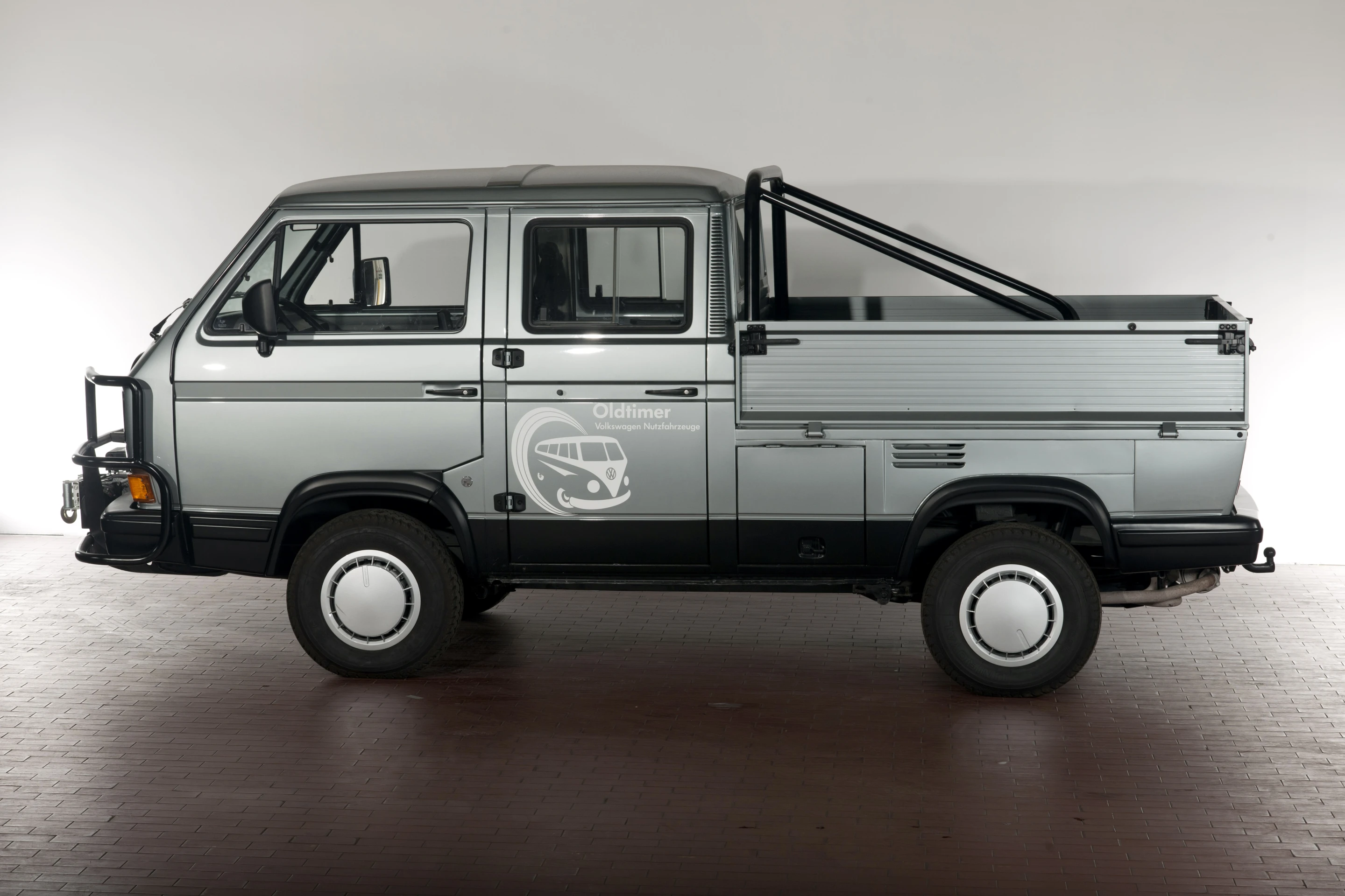 This 1988 Volkswagen T3 Double Cab TriStar has a 110-hp rear-mounted, water-cooled boxer engine