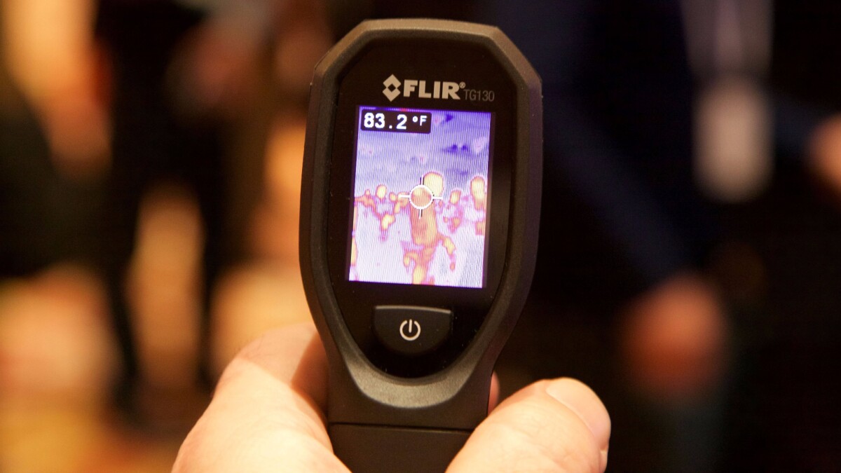 The TG130 spot thermal camera has a 1.8 in TFT display