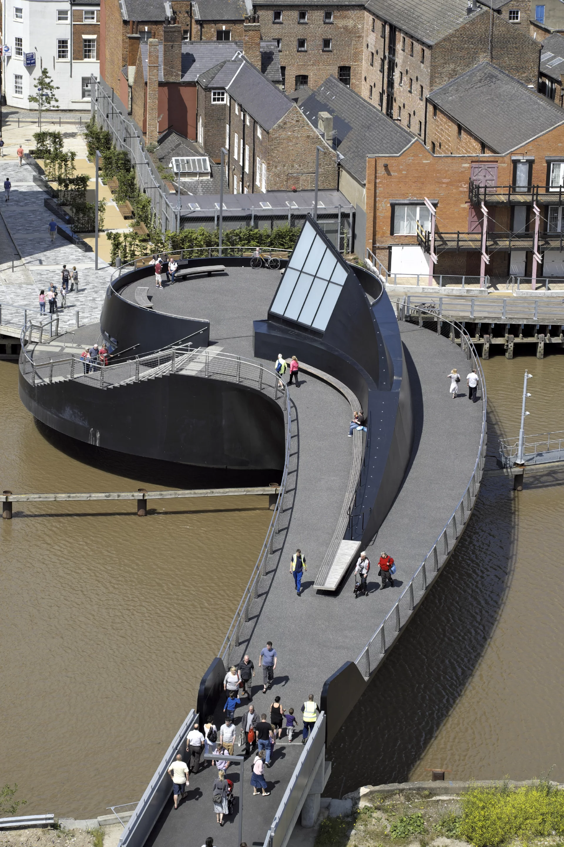 The River Hull Footbridge was completed in May of this year (Photo: Timothy Soar)