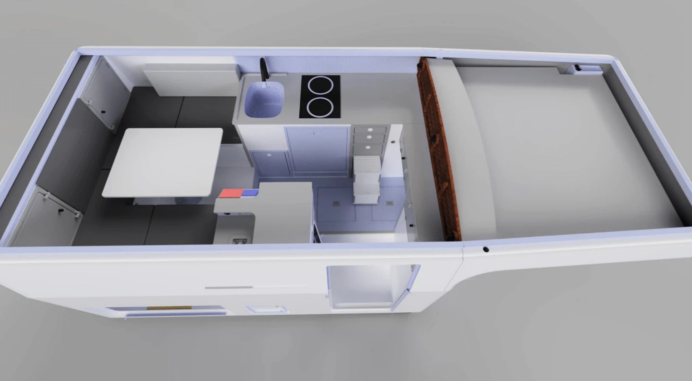EarthCruiser Terranova floor plan rendering