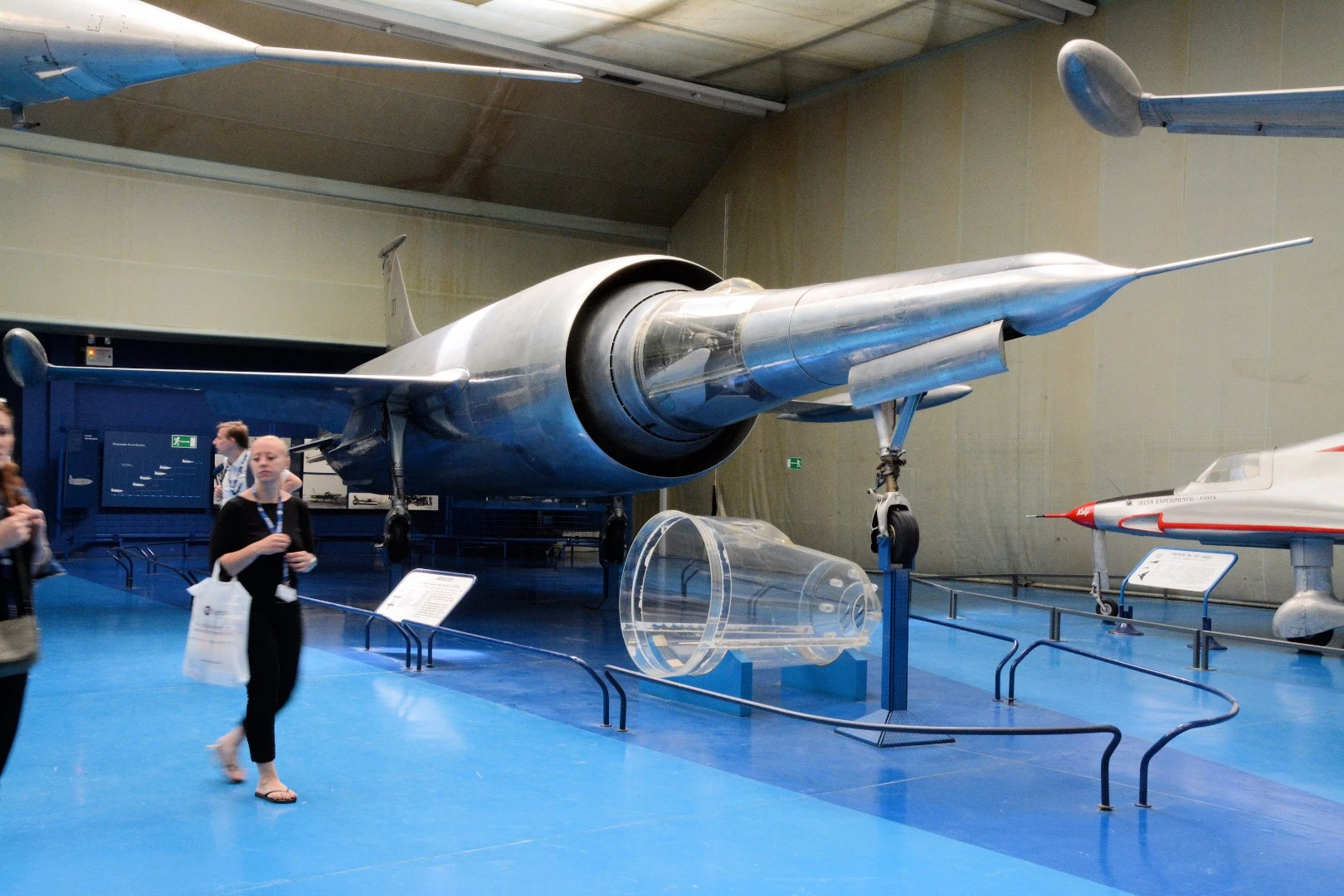 Show highlights are not only found in the halls and static display, the museum has its interesting aircraft, too, such as this Leduc 022