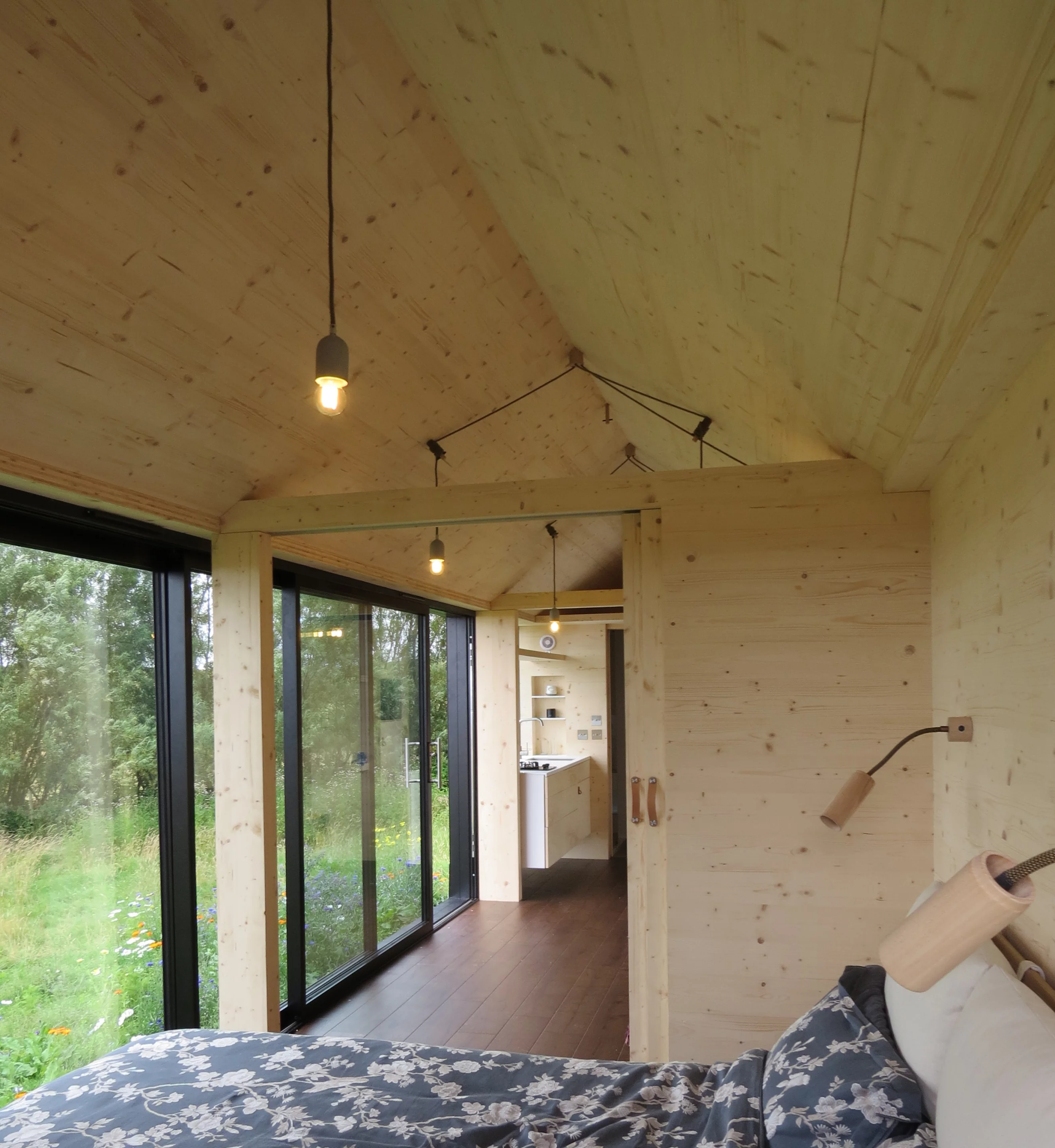 The Long Shed's interior is filled with natural light thanks to its generous glazing