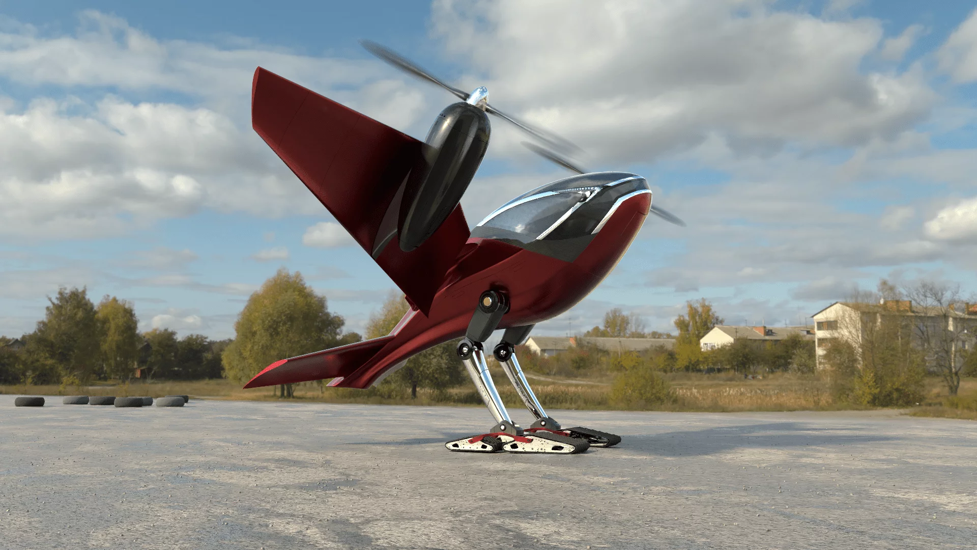 Africa's all-electric Phractyl Macrobat birdoplane will squat back, tilt its wings skyward, and perform "near vertical" takeoff and landing