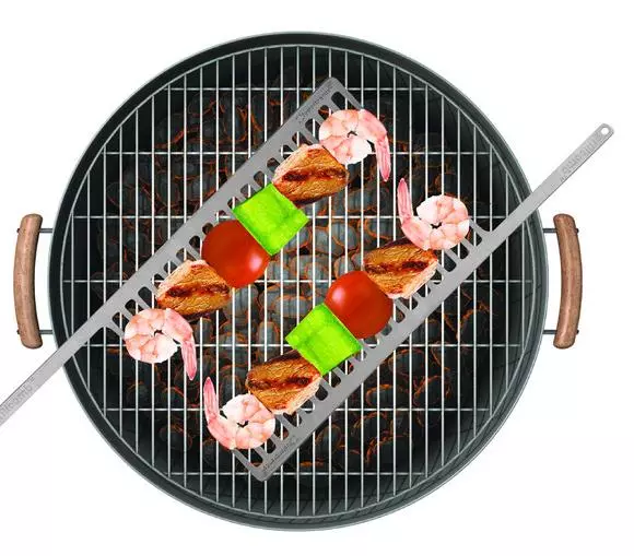 No more raw food, GrillComb rotates everything evenly