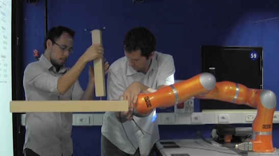 Italian researchers have developed a robot that can be taught to build an IKEA table (Photo: IIT)
