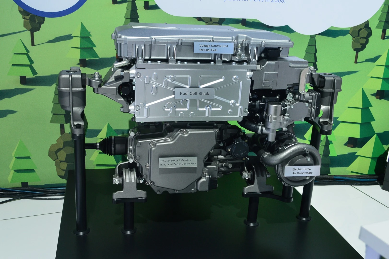 Honda Clarity powertrain layout