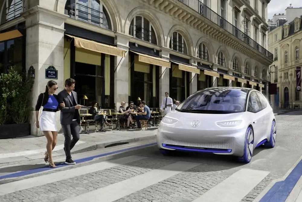 The ID serves as a preview of Volkswagen's EV technology, electric car styling and autonomous features