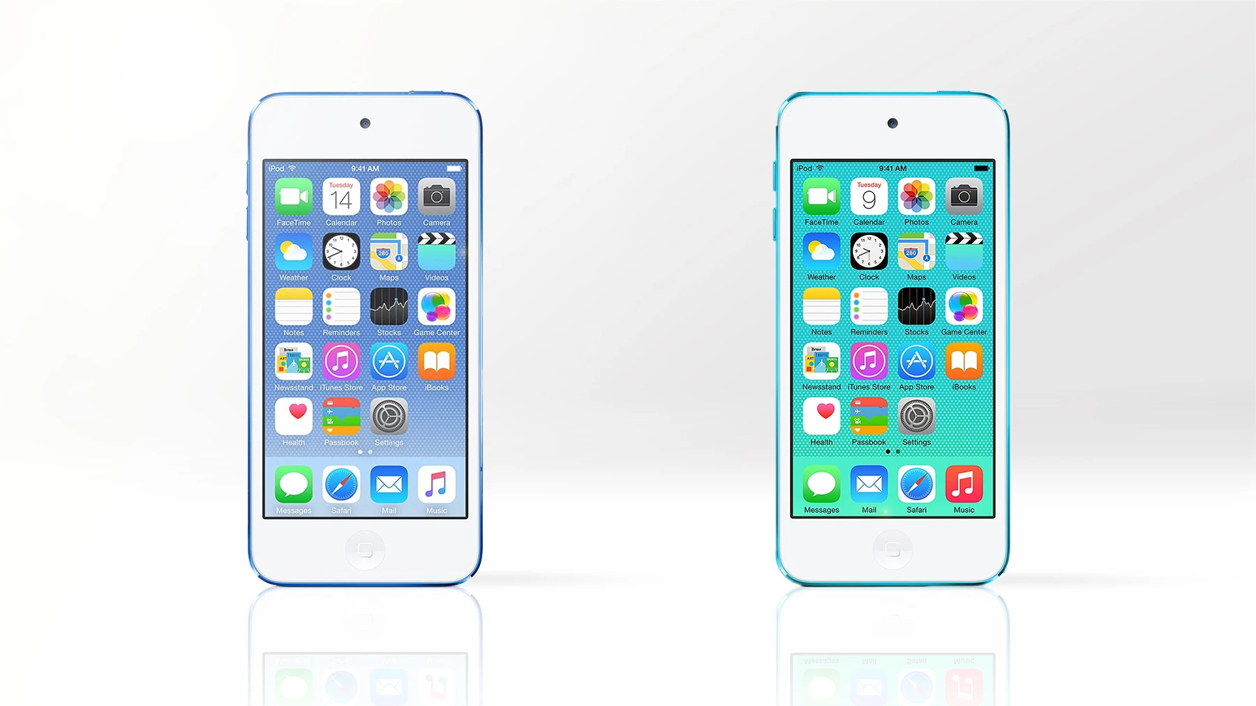 Gizmag compares the features and specs of the new 6th-generation iPod touch (left) with the older 5th-generation model