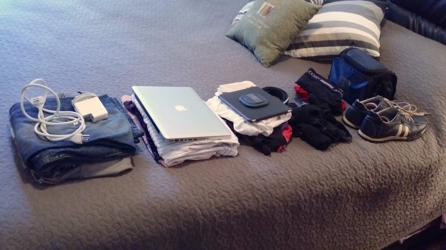 Our gear before packing
