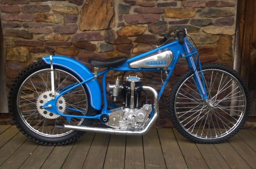 Crocker speedway bikes are even rarer than Crocker v-twins. This 1934 Crocker Speedway Bike sold for $151,200 at Mid-America's 2011 January Las Vegas sale.