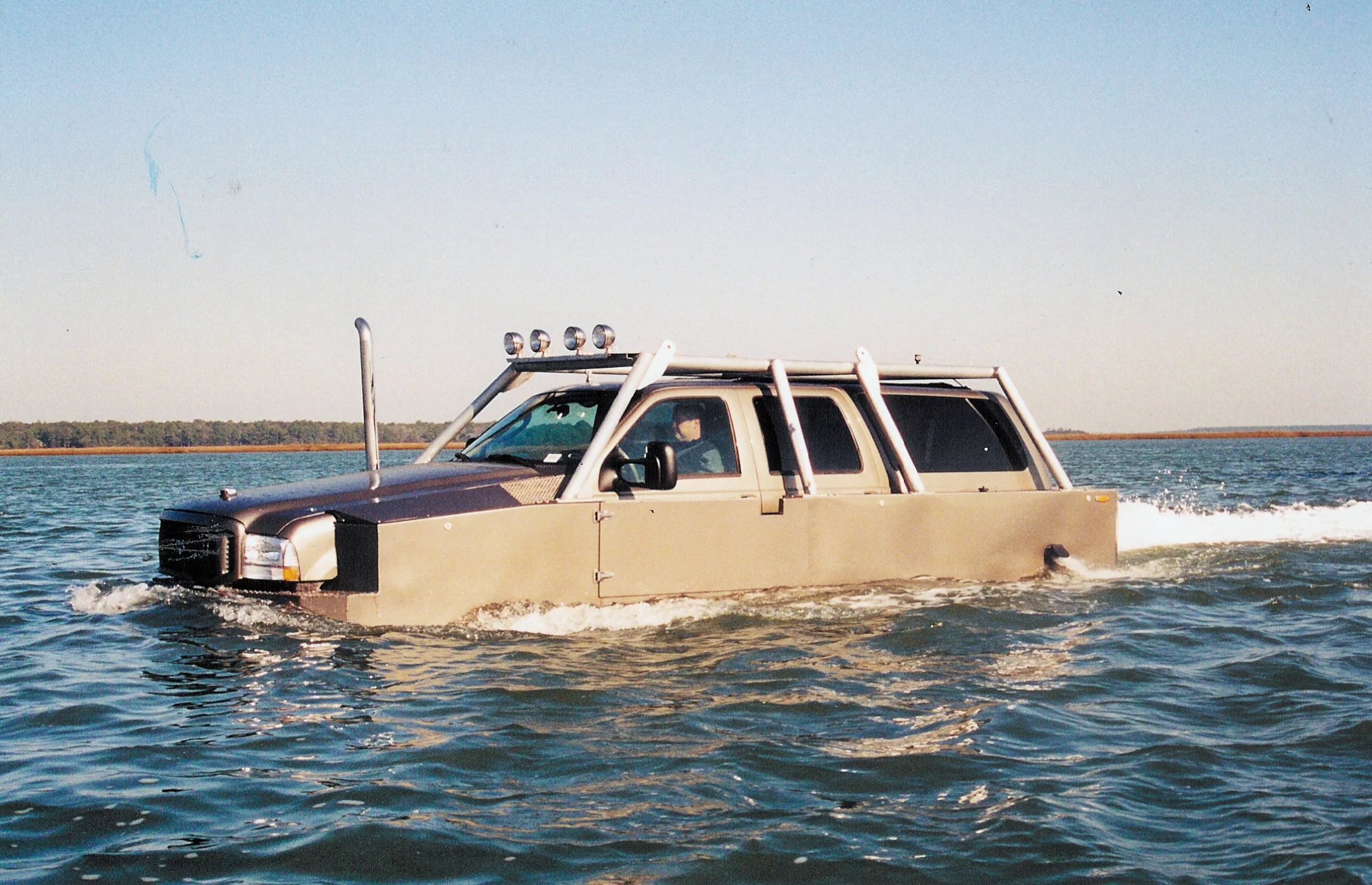 The H2OEX Amphibious 4X4 Rugged Vehicle