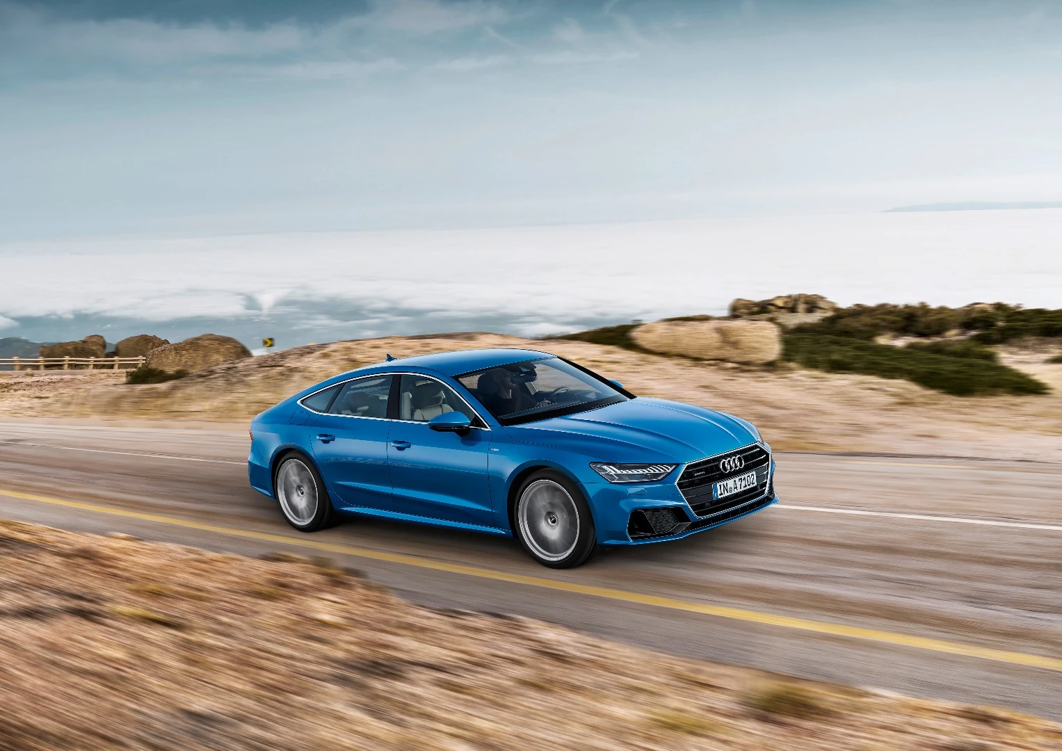 With the launch V6 and seven-speed transmission, the A7 can hit 62 mph in 5.3 seconds