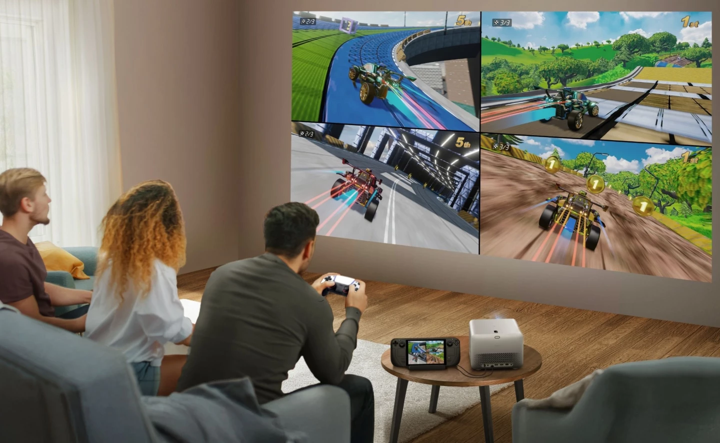 The USB-C port delivers up to 30 watts of power, meaning that battery powered gaming devices can be plugged in for long-haul play