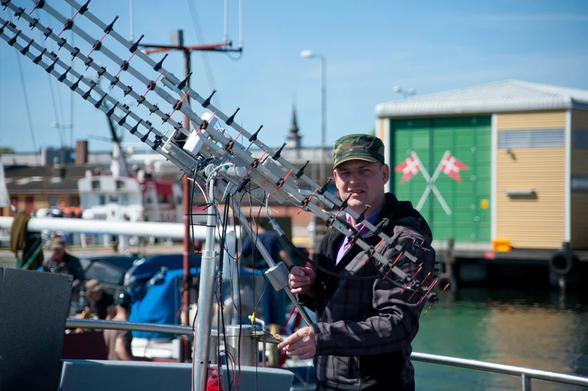 10.5 GHz mobile radio tracking equipment (Photo: Copenhagen Suborbitals)