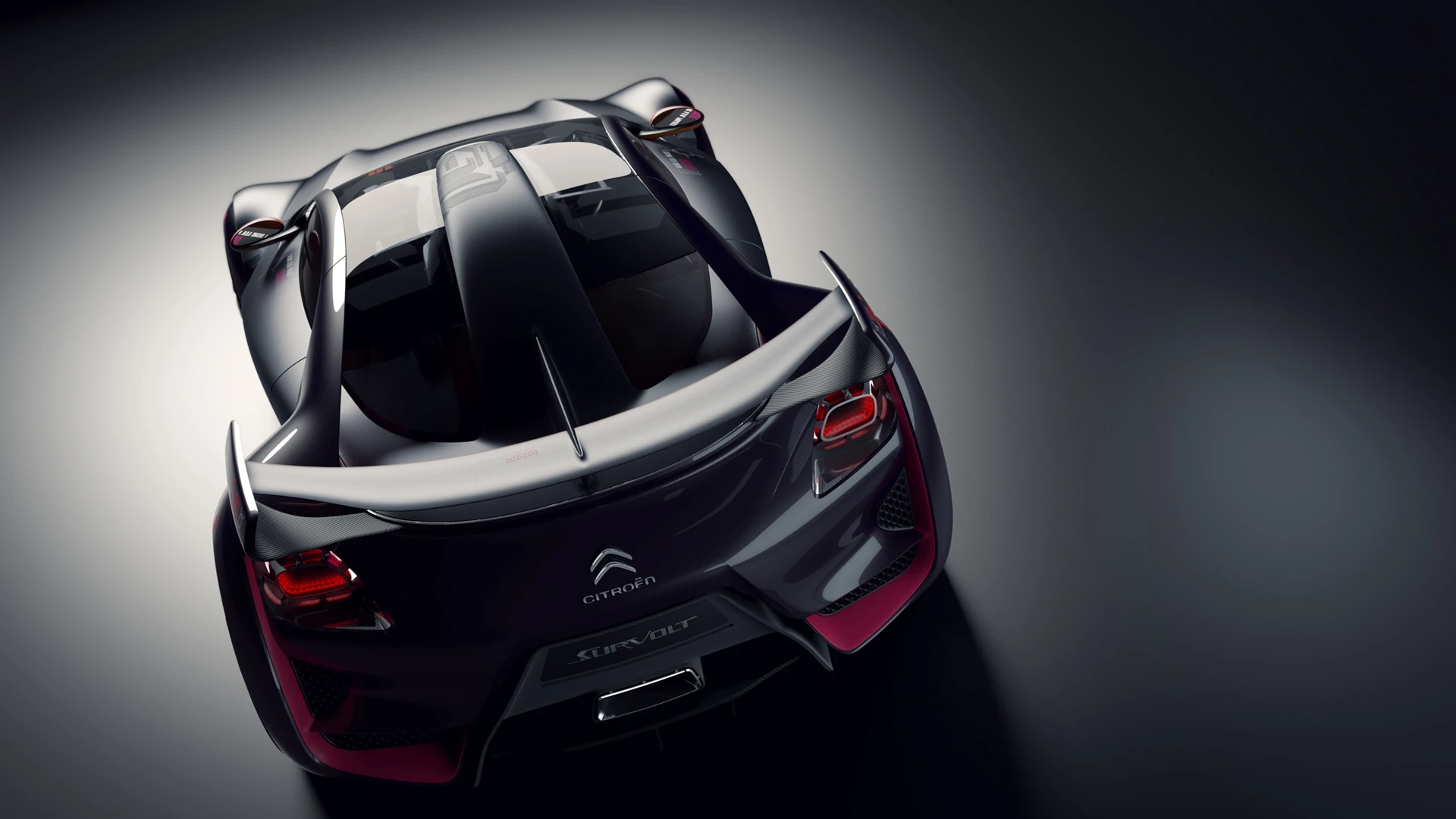 The Citroen electric small car concept - the Survolt - fits the supermini class with a look of a larger supercar
