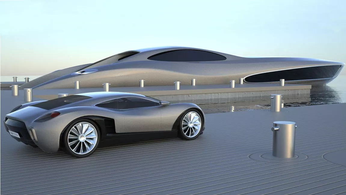 The Strand Craft 122 coordinates beautifully with its accompanying supercar