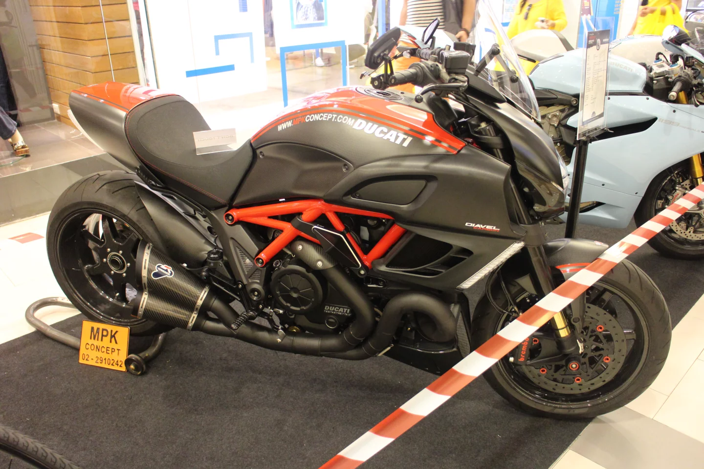 There was no shartage of choice of pimping gear for your Ducati, regardless of the model (Photo: Husna Namirembe/Gizmag)