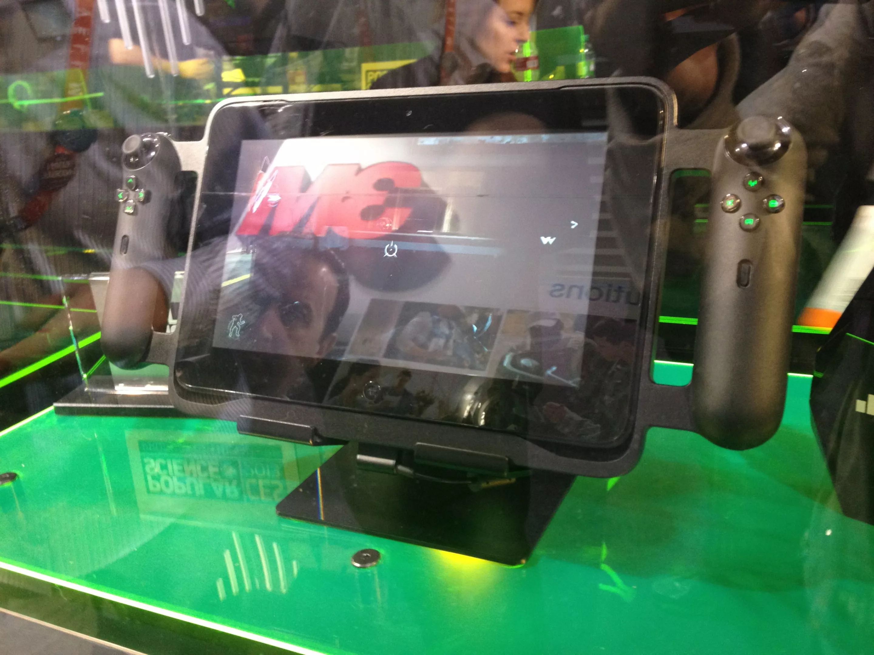 The front view of the Razer Edge from CES