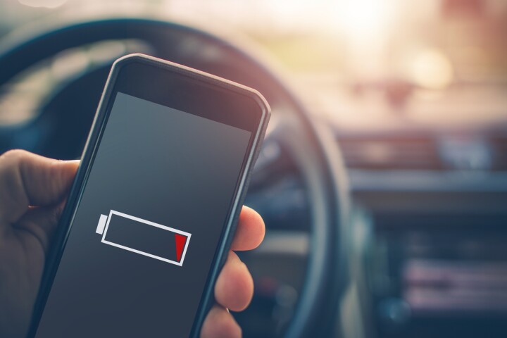 When a device such as a smartphone or laptop is left with its lithium-ion battery fully charged, that battery will gradually self-discharge even if the device isn't used