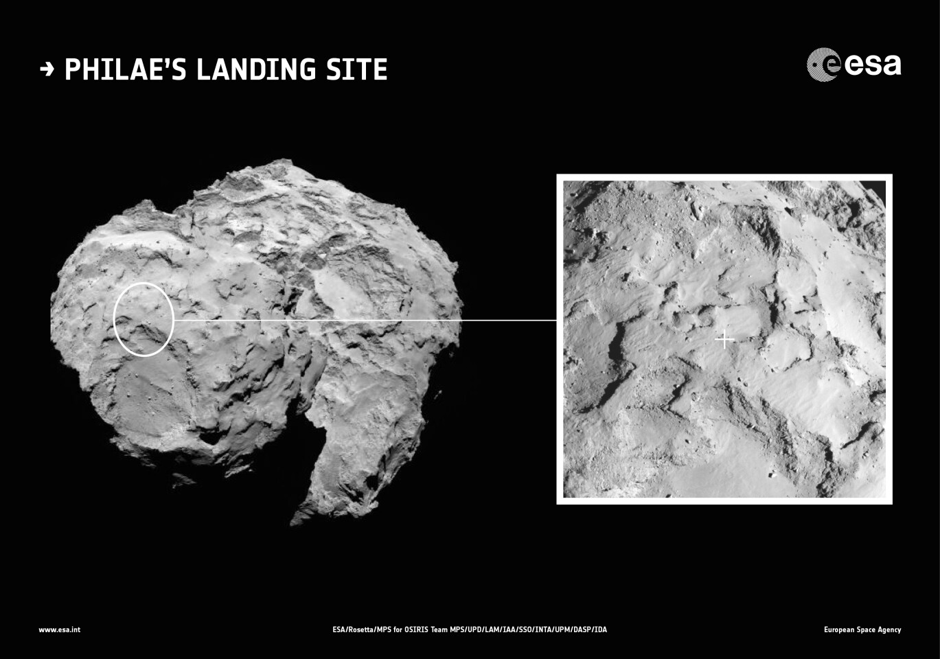 Earlier this month, Site J was selected as Philae's primary landing zone (Image: ESA/Rosetta/MPS for OSIRIS Team MPS/UPD/LAM/IAA/SSO/INTA/UPM/DASP/IDA)