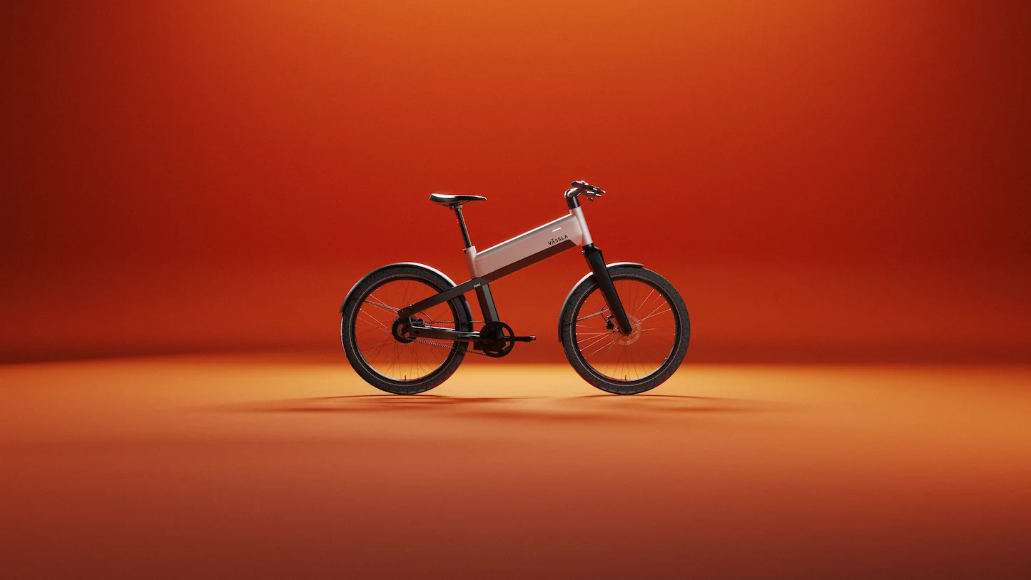 The Vässla Pedal features a 62-mile removable battery housed in the wide top tube