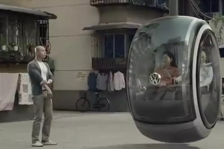 The Hover Car is capable of traveling above ground