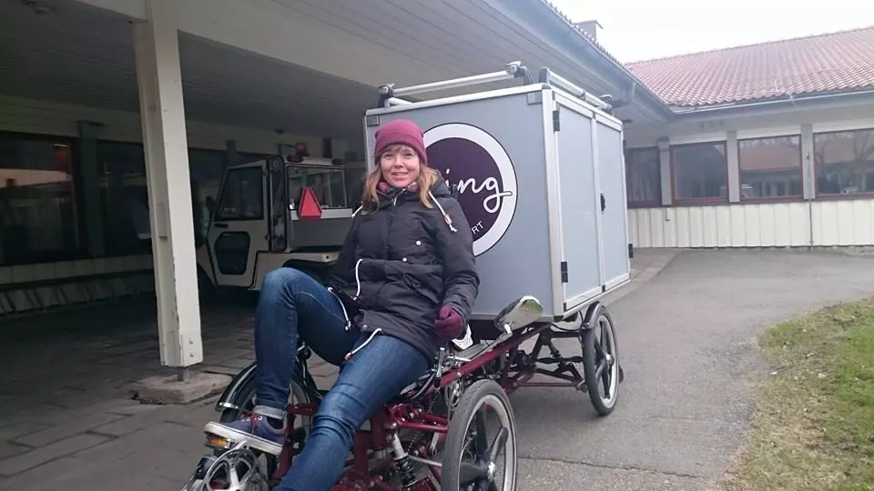 In addition to testing prototypes with delivery services, Velove has let people try it out and give feedback