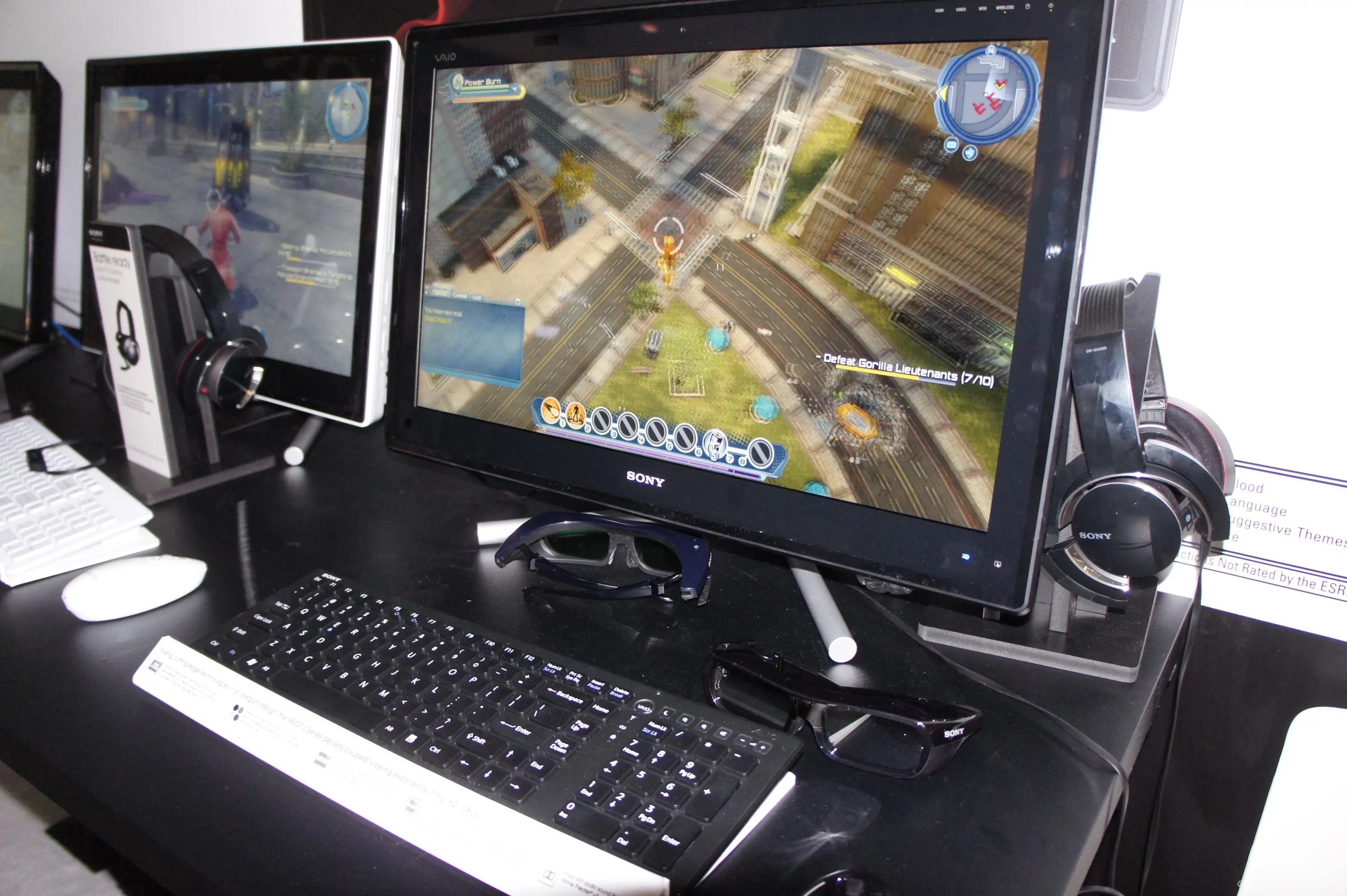 The new VAIO L Series All-in-One desktop computer with 3D technology on display at E3 earlier this month