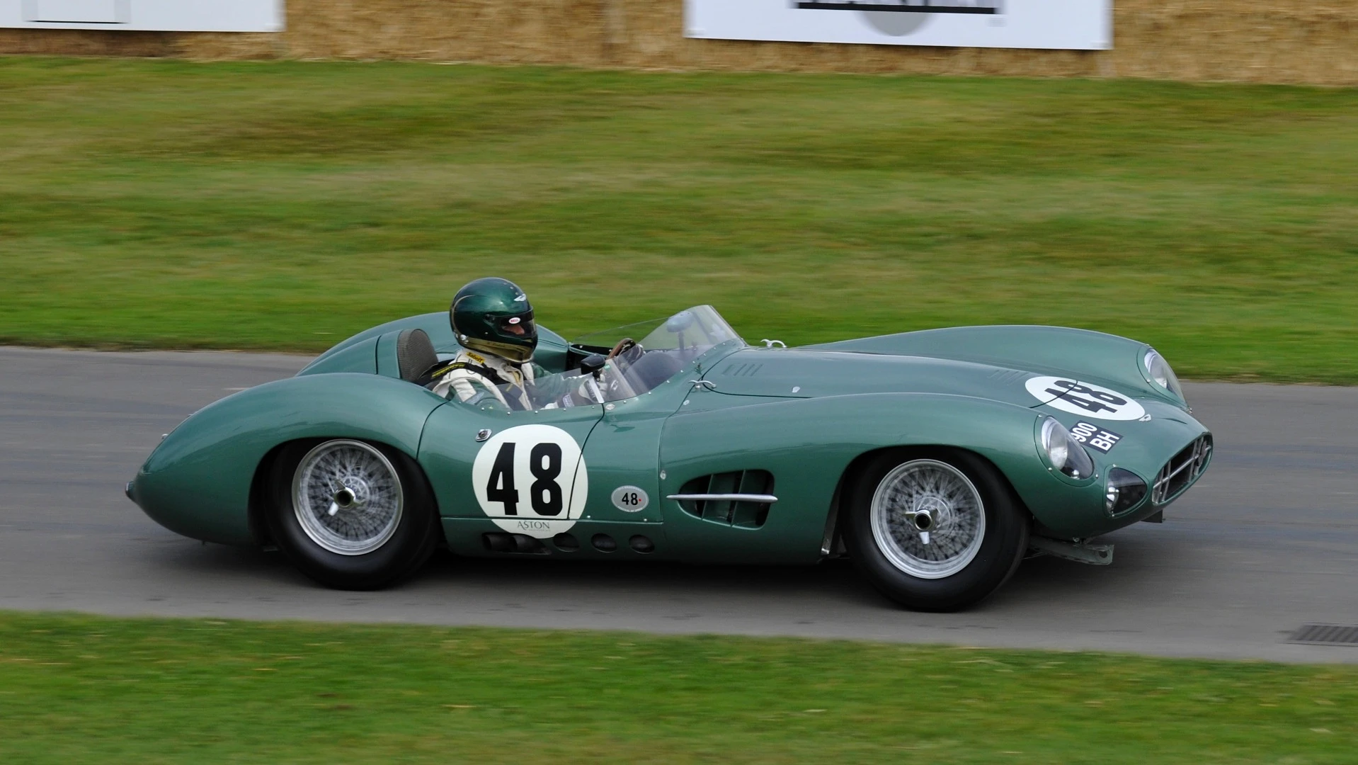 With the dynamic debut of the Aston Martin Vulcan, Aston Martin made sure some of the exotica from the marque’s past was on dynamic display too, including this DBR1 which won the 1959 24 Hours of Le Mans, the company’s only outright victory in the endurance classic.