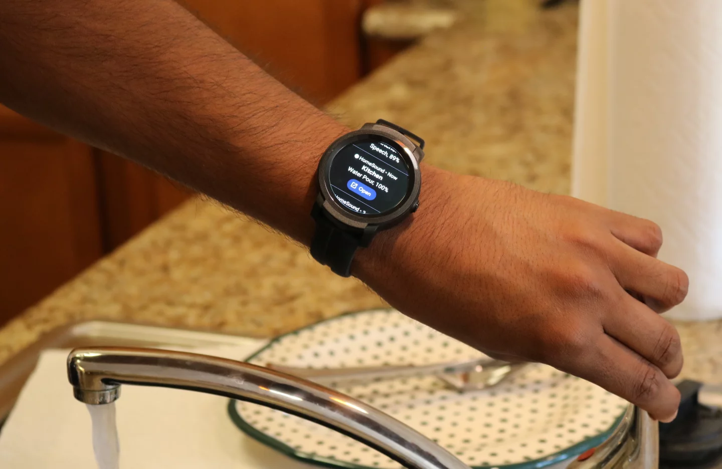 The SoundWatch system can differentiate between common and important sounds, such as doorbells, car horns or babies crying