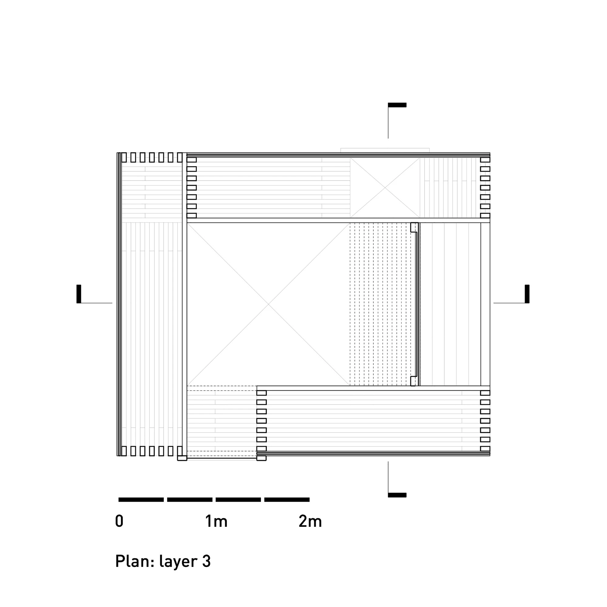 Architectural drawing of the Nomadic Shelter (Image: SALT Siida Workshop)