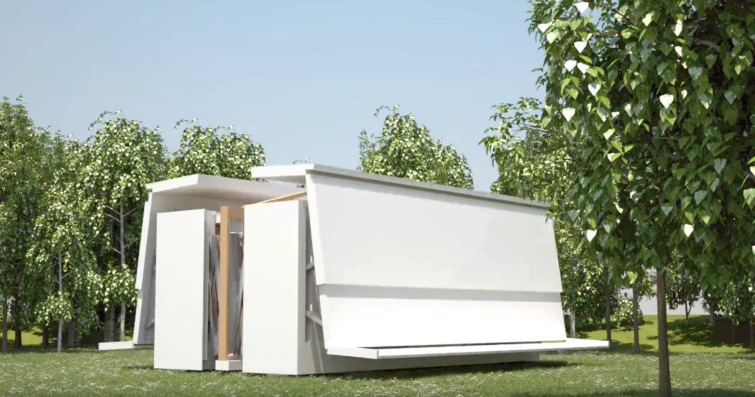 This concept design expands to a stylish open-plan house