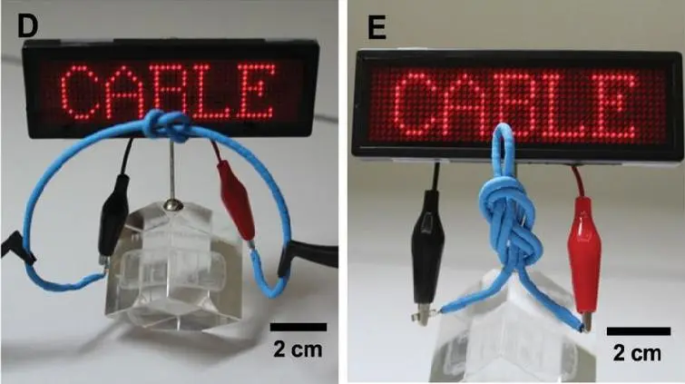 The cable-like flexible batteries being developed by LG are achieving promising performance (Image: LG Chem)