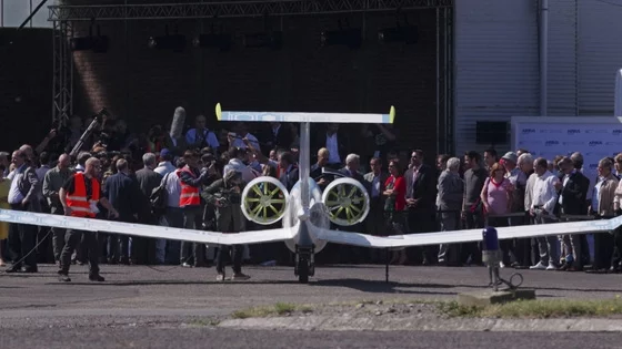 Airbus Group E-Fan at Calais-Dunkerque Airport
