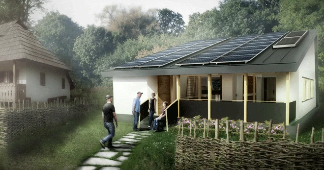 The Prispa solar home is a great example of what one can be done within a relatively small structure