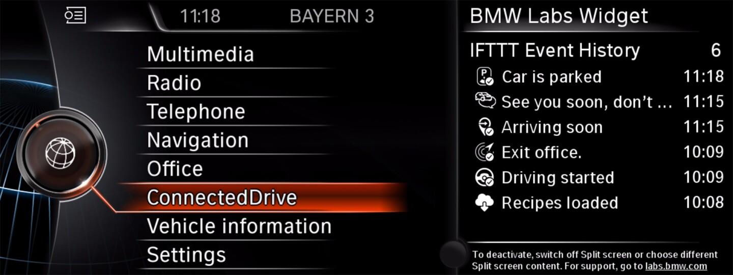 With the new BMW Labs IFTTT portal, triggers such as home-link systems being informed of the car’s approach, which could trigger outside lighting, open the garage door, activate the house’s climate systems, turn on certain lighting inside the house, and more