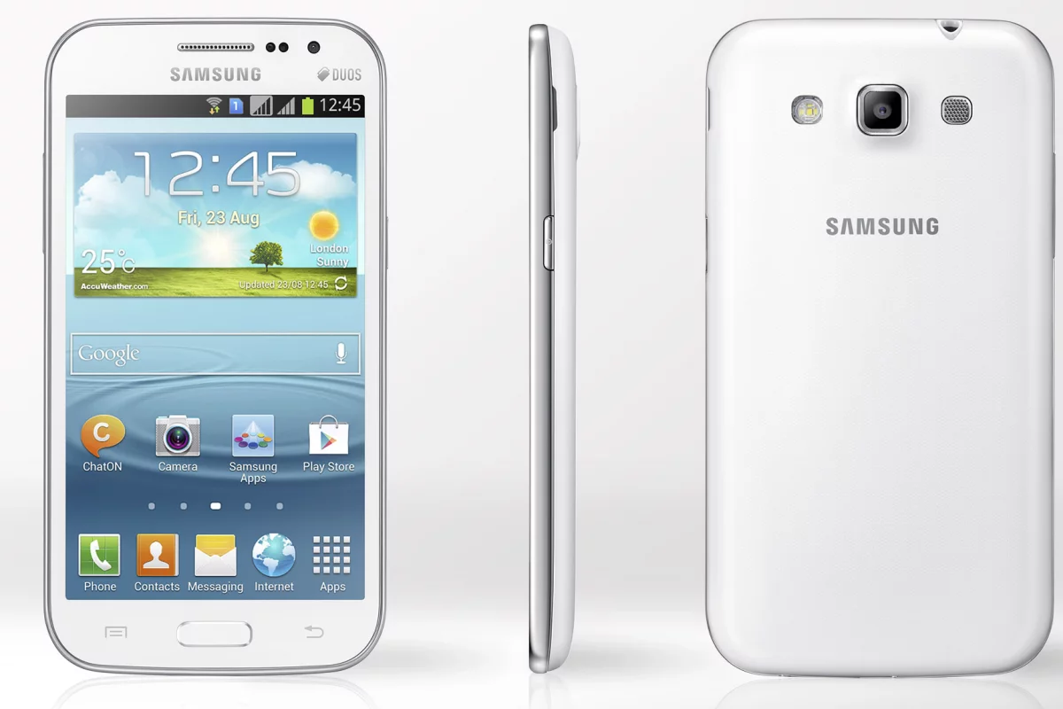 Samsung announced the Galaxy Win, a device with familiar branding and mid-range specs