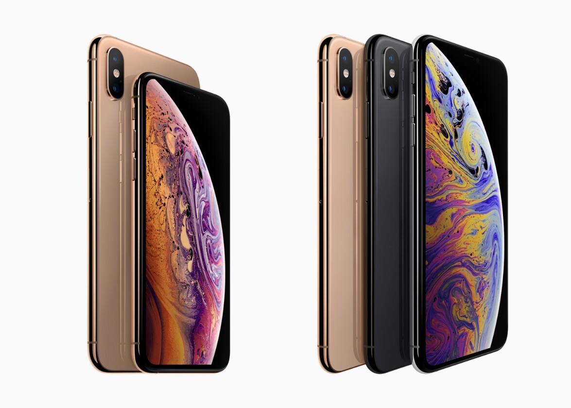 You can get the iPhone XS and iPhone XS Max in three colors – gold, black, and silver
