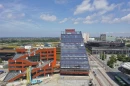 Fyrtornet is an impressively sustainable office tower that reaches a height of 51.5 m (169 ft) and is almost totally made from timber